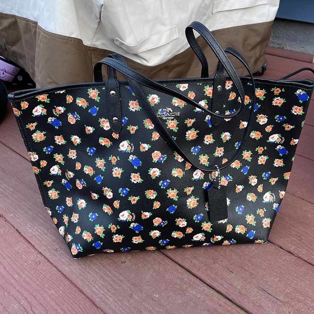 Coach Floral Tote Bag